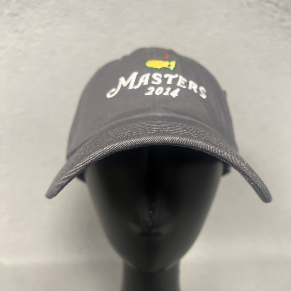 NWT American Needle 2014 Masters Augusta National Golf Cap Gray Strapback Hat